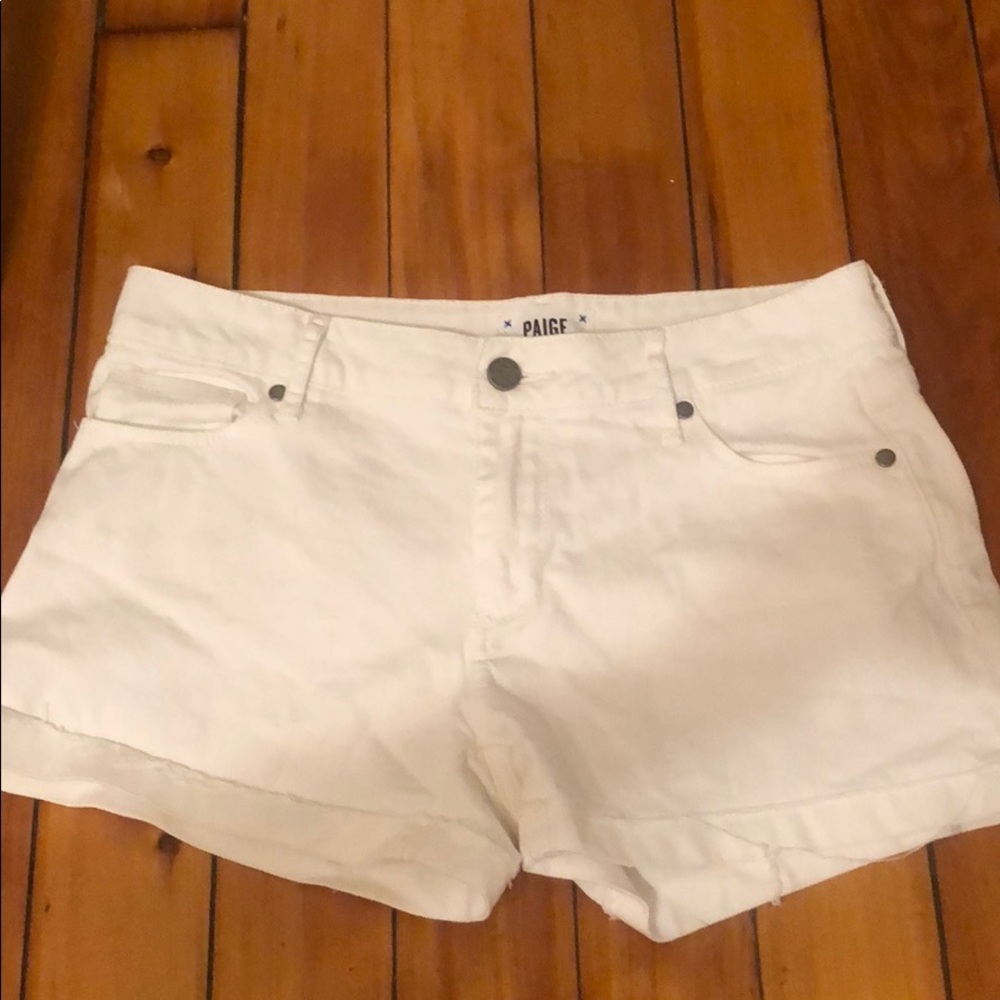 Paige White Denim Shorts